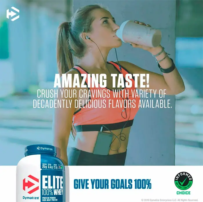Elite 100% Whey - Dymatize - (Beneficios) (Proteína en polvo sabor chocolate) | ProtFit.com