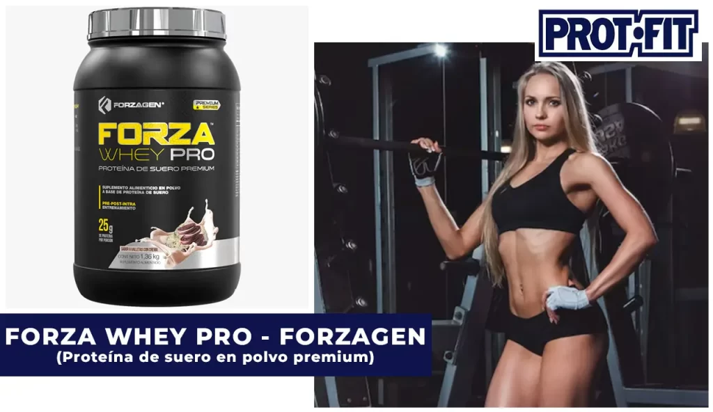 Forza Whey Pro Forzagen Proteína en polvo (sabor galleta y crema) | ProtFit.com