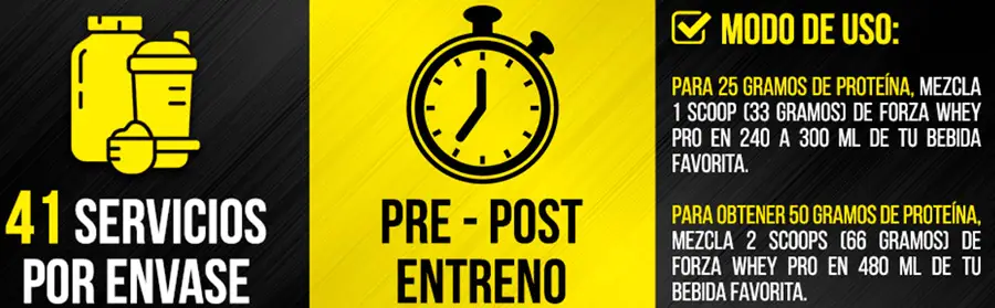Forza Whey Pro Forzagen (la mejor oferta) (Proteína de suero premium sabor galleta y crema) | ProtFit.com