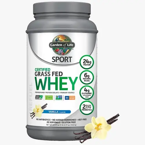 Garden of Life Sport Grass Feed Whey (proteína de suero de leche alimentado con pasto) (mejor selección según los expertos) | ProtFit.com