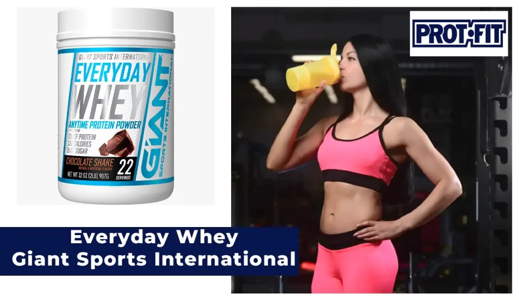 Giant Sports International Everyday Whey (Proteína de Suero de Leche en Polvo) Sin azúcar - Sabor chocolate| ProtFit.com