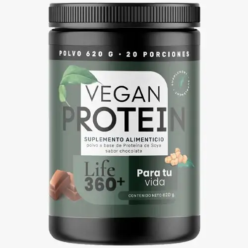 LIFE 360+ Vegan Protein (suplemento alimenticio a base de soya) (mejor selección según los expertos) | ProtFit.com