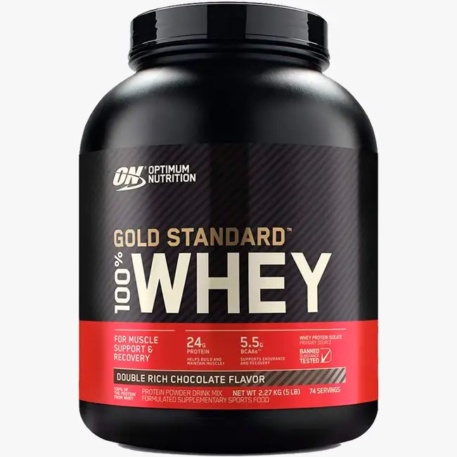 Optimum Nutrition Gold Standard Whey (Proteína de Chocolate de Suero de Leche en Polvo) (etiqueta limpia img 1) | ProtFit.com