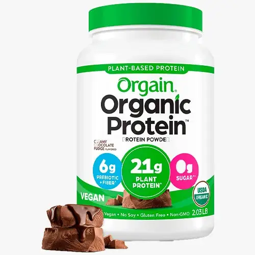 Orgain Organic Protein Powder (proteína vegetal orgánica) (mejor selección según los expertos) | ProtFit.com