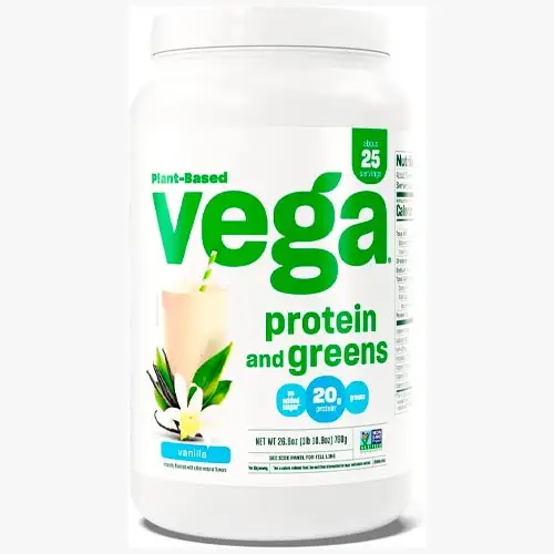 VEGA Plant Based Protein and Greens (proteína hecha con plantas y verduras) (mejor selección según los expertos) | ProtFit.com