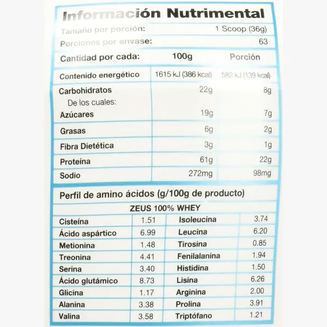 Whey Protein 100%, Olimpo (Zeus) Suplementos alimenticio sabor chocolate. ideal para antes, durante o después de entrenar (etiqueta limpia 4) | ProtFit.com
