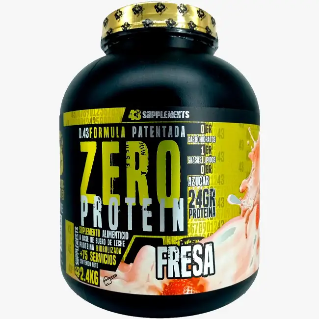 Zero Protein (Ptoteína Zero) Hidrolizada (Sabor Fresa) (etiqueta limpia 1) sin azúcar, cero carbohidratos | ProtFit.com